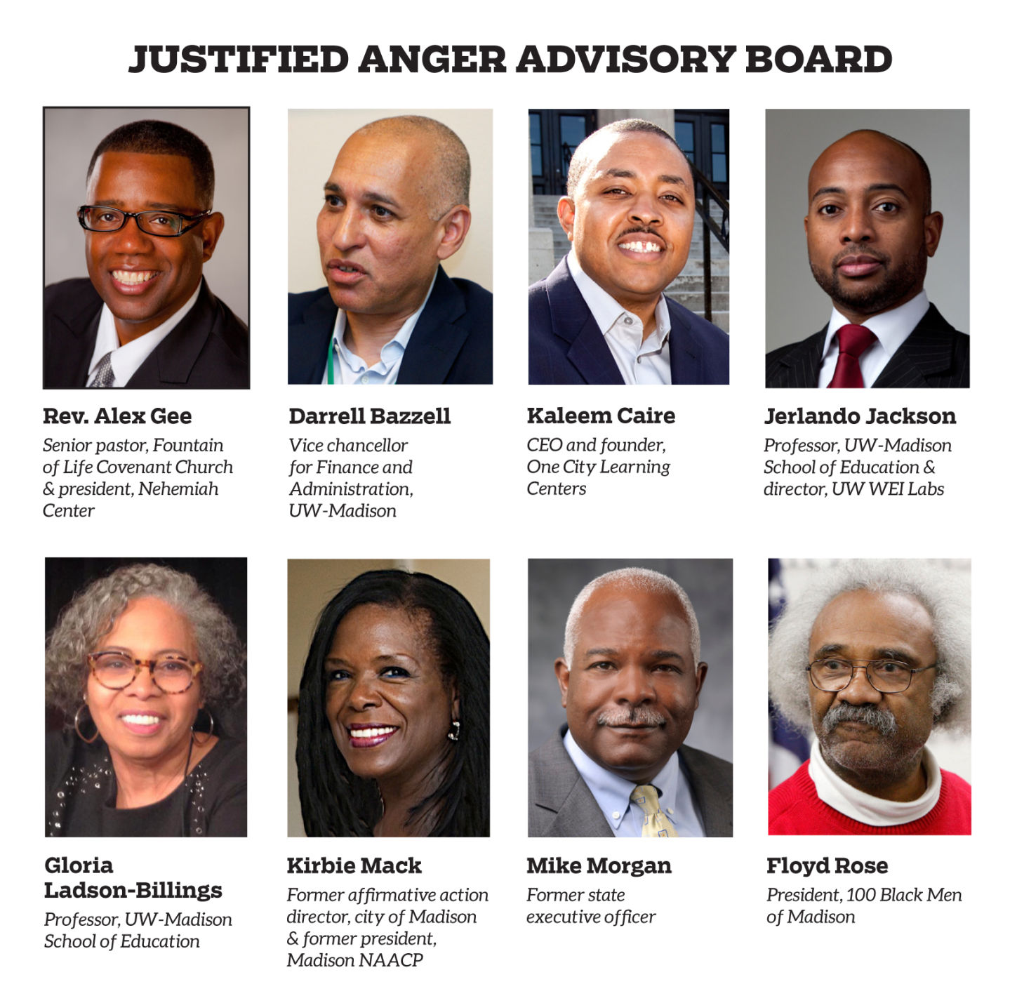 Justified Anger advisory board